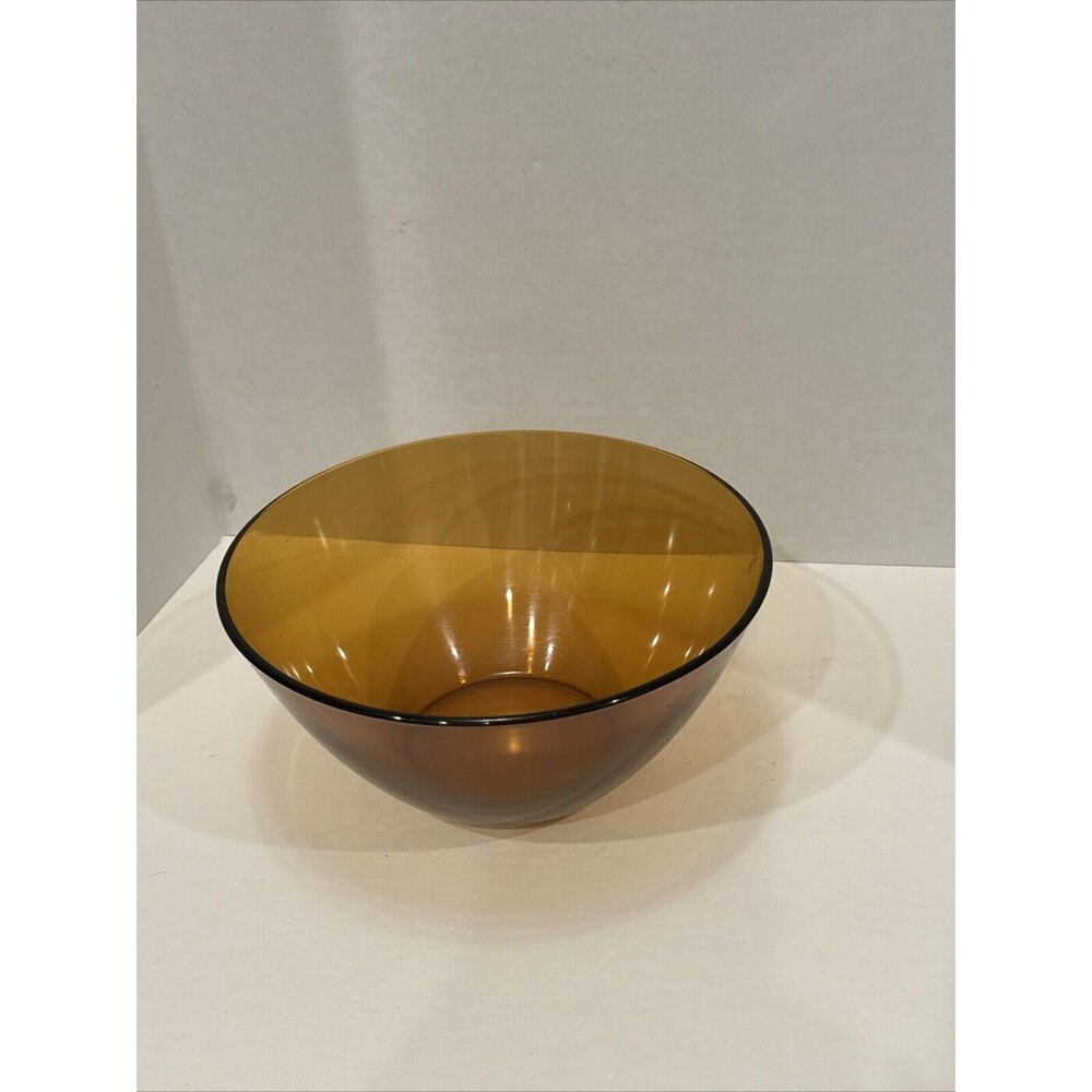 Arcopal France Amber Glass Vintage Mixing Bowl